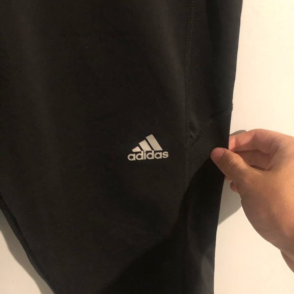 Adidas techfit medium compression black Capri leggings size large workout gym - Picture 4 of 4